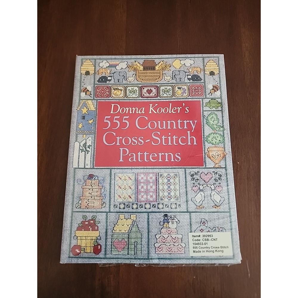 Donna Kooler's 555 Country Cross-Stitch Patterns by Donna Kooler (1999, Trade...